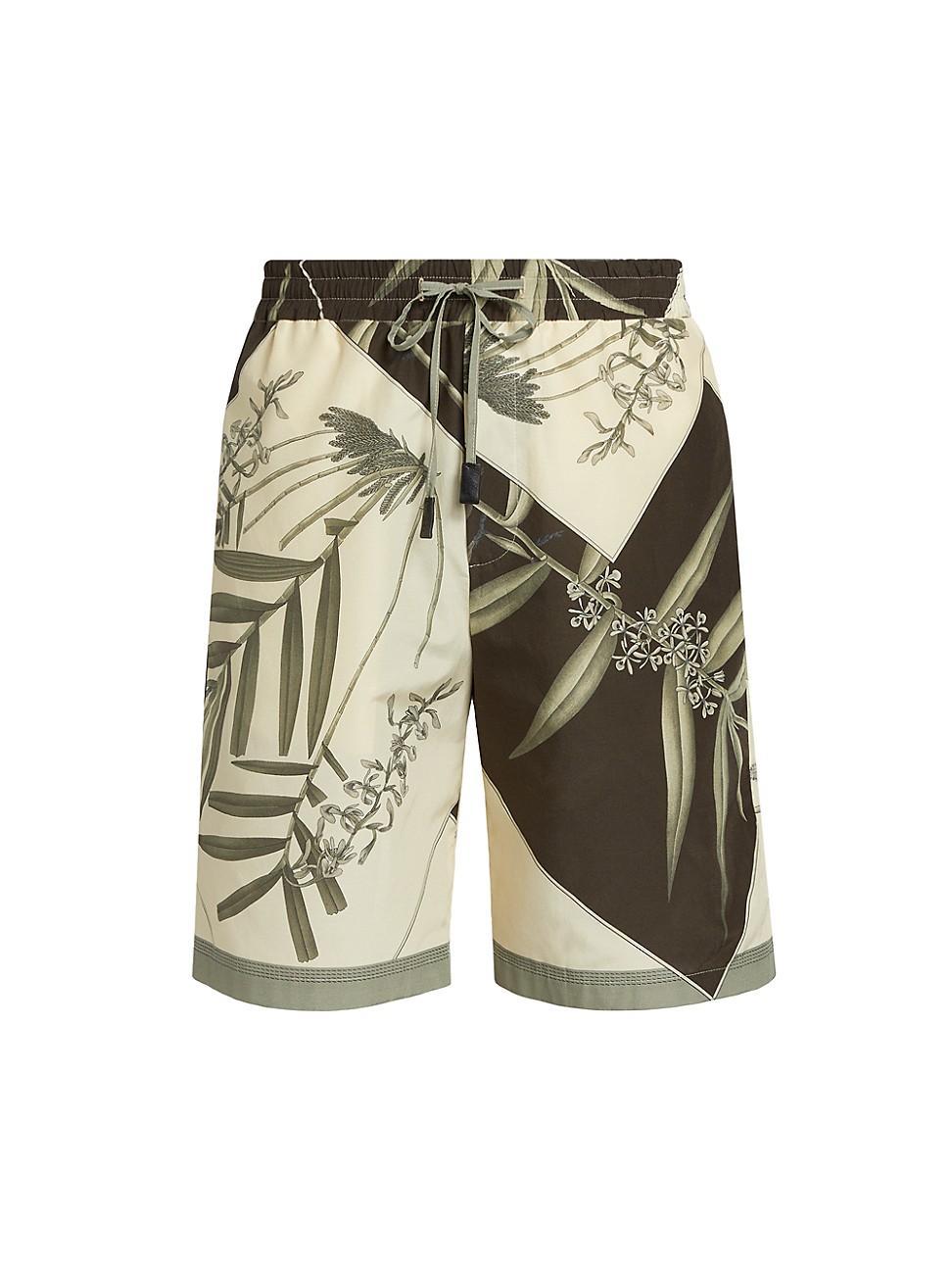 Mens LOEWE x Paulas Ibiza Patchwork Mid-Length Shorts Product Image