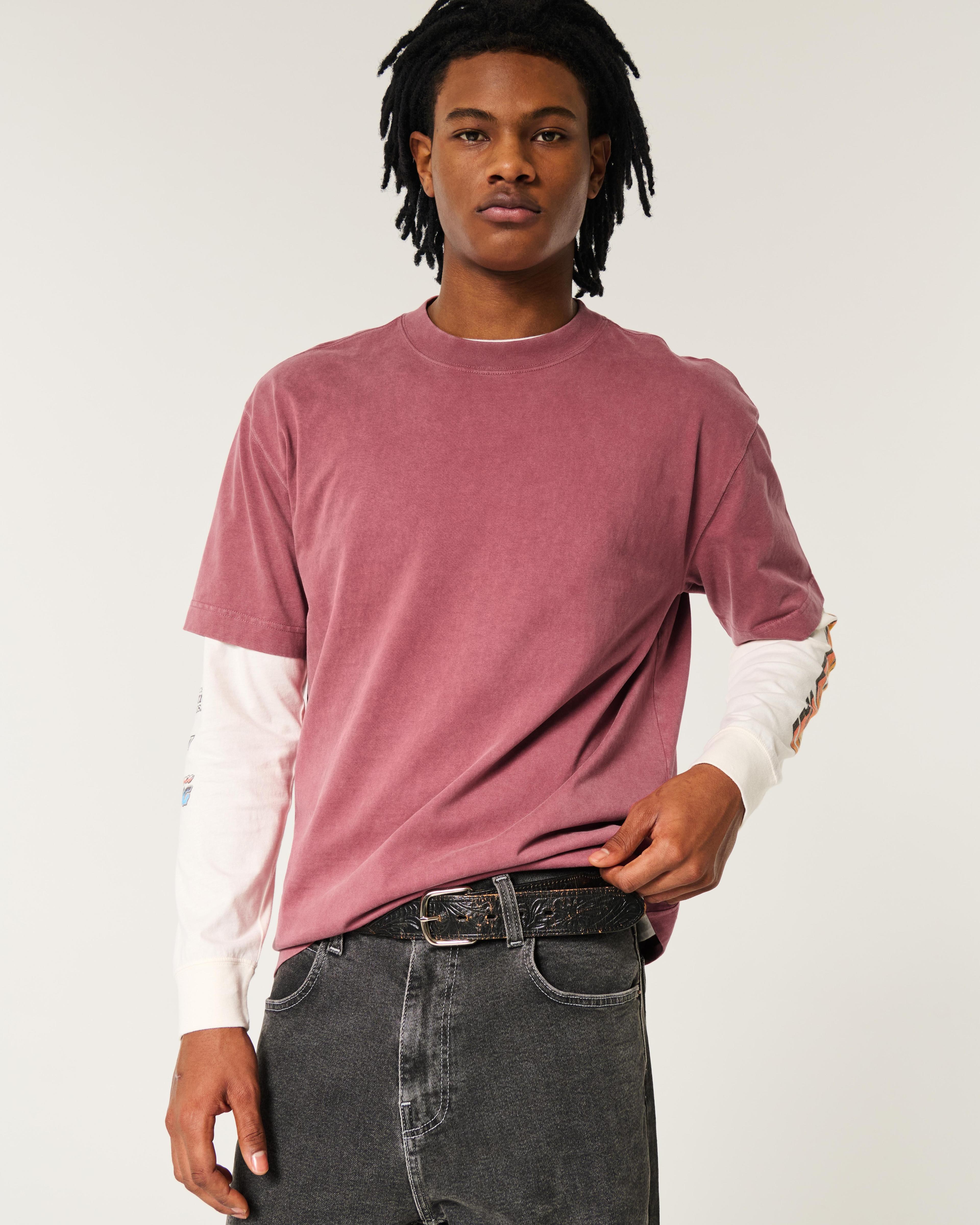 Boxy Heavyweight Washed Crew T-Shirt Product Image