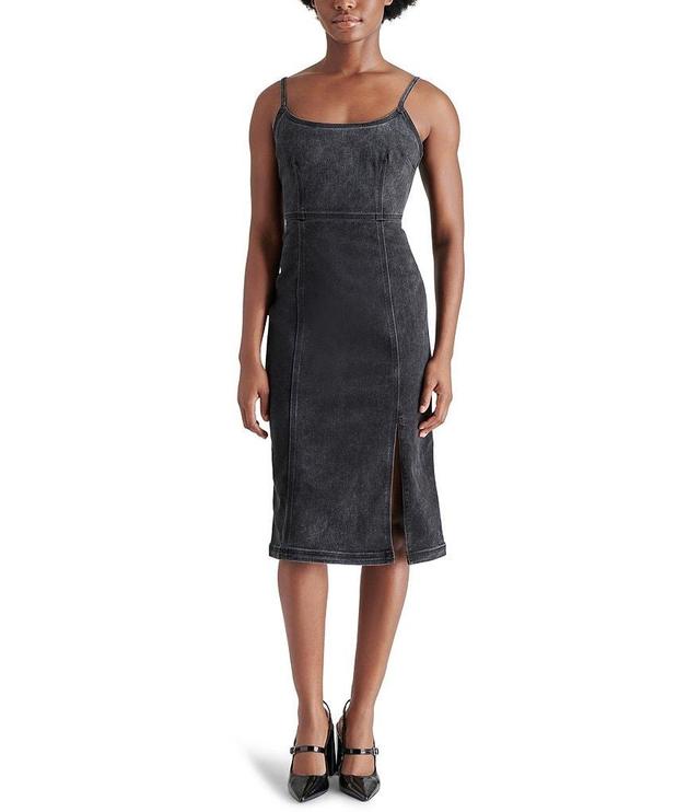 Steve Madden Giselle Denim Scoop Neck Sleeveless Dress Product Image