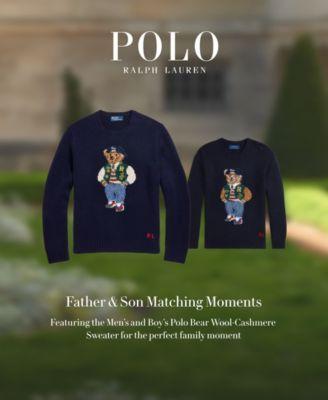 Mens Polo Bear Wool-Blend Sweater Product Image