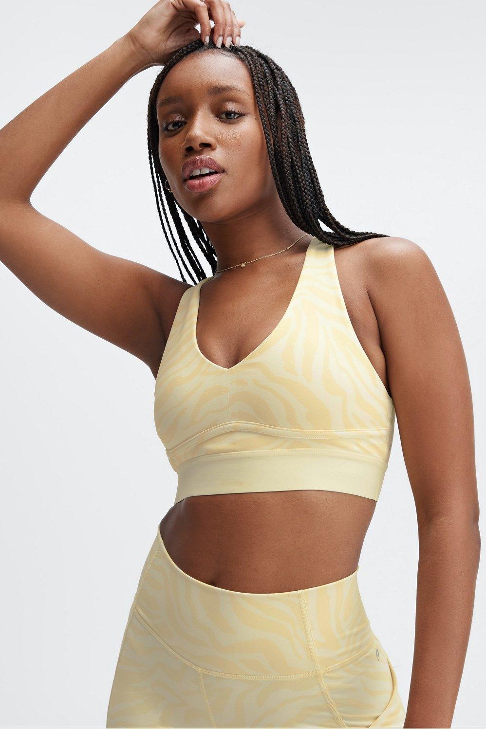 Fabletics All Day Every Day Bra Womens yellow Size XXL Product Image