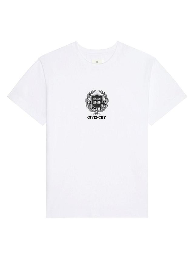 Mens Crest T-Shirt in Cotton Product Image