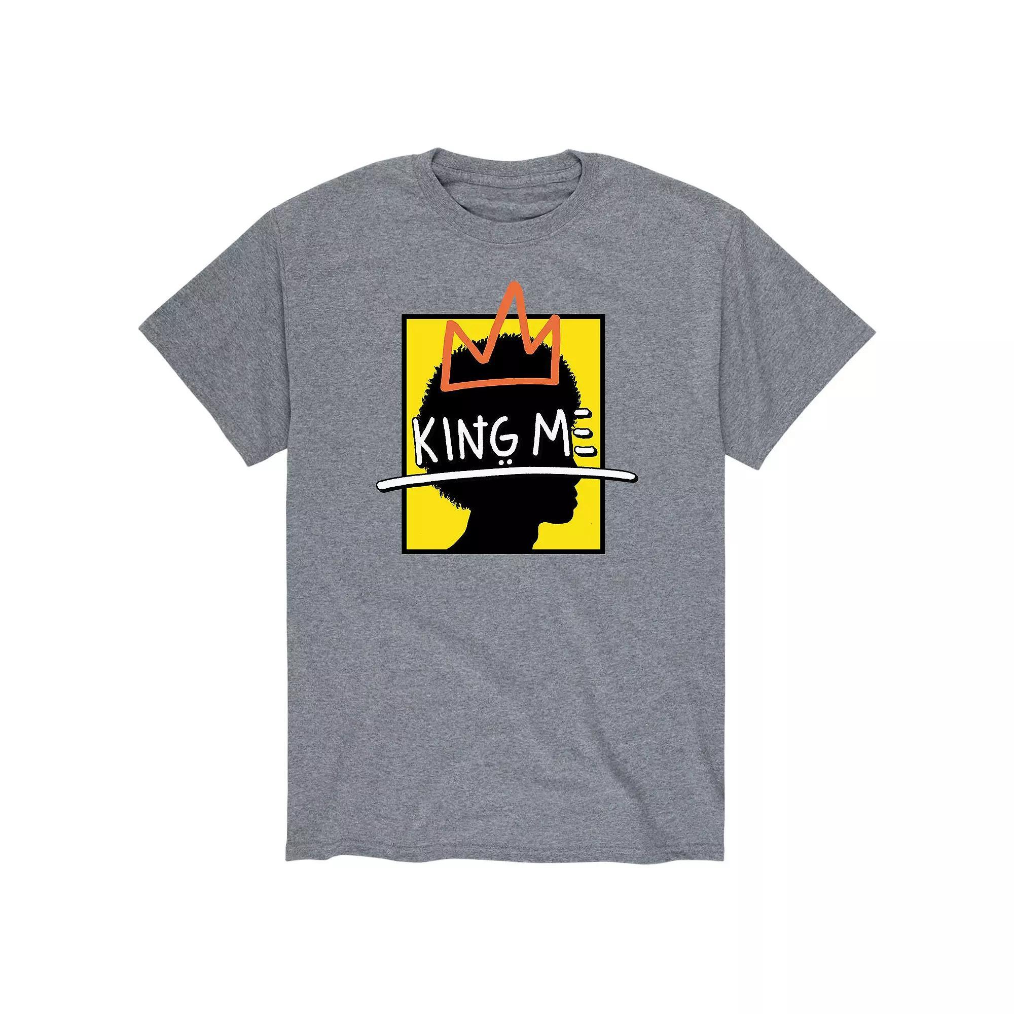 Men's King Me Graphic Tee, Size: Large, Gray Product Image