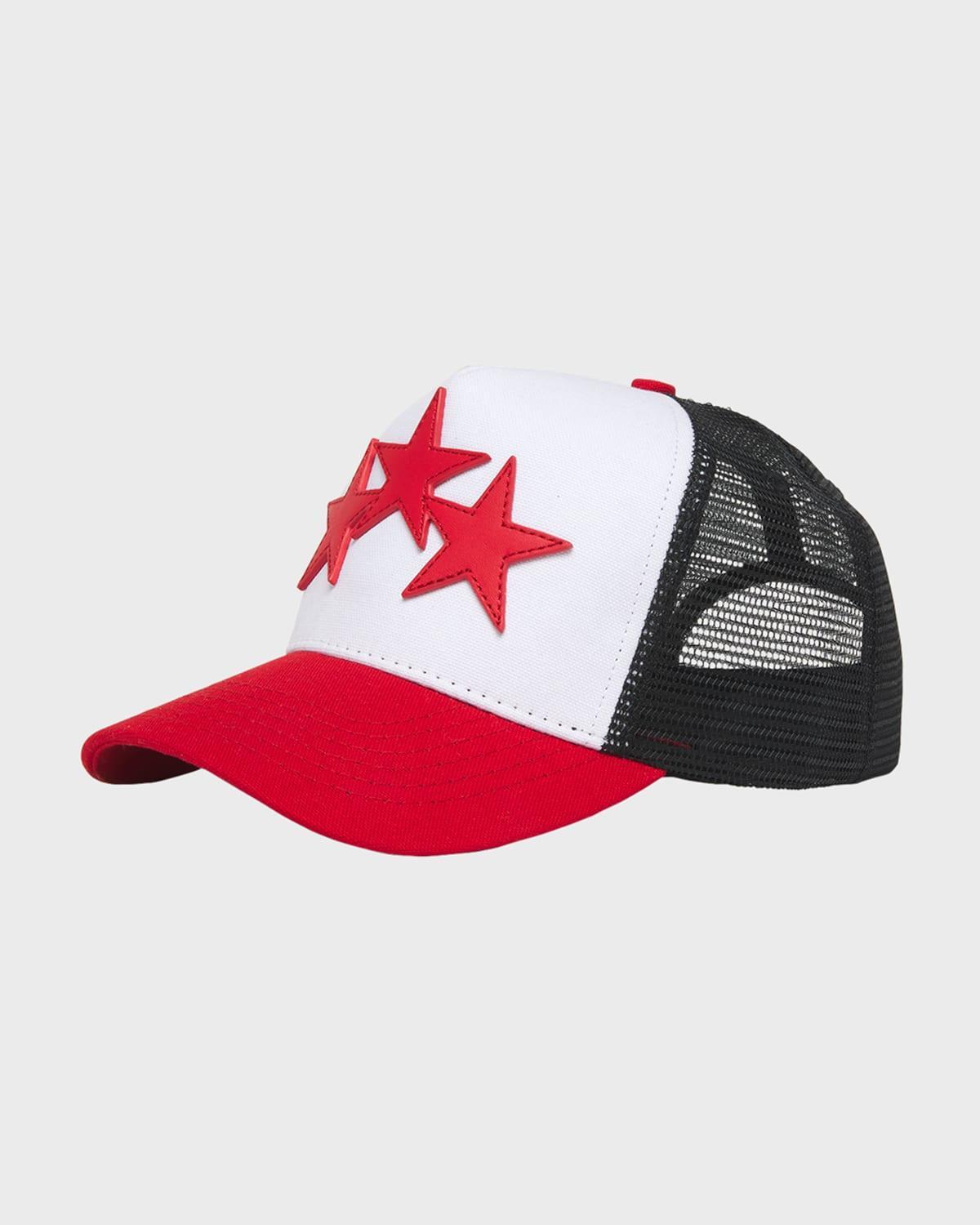 Mens Three Star Trucker Hat Product Image