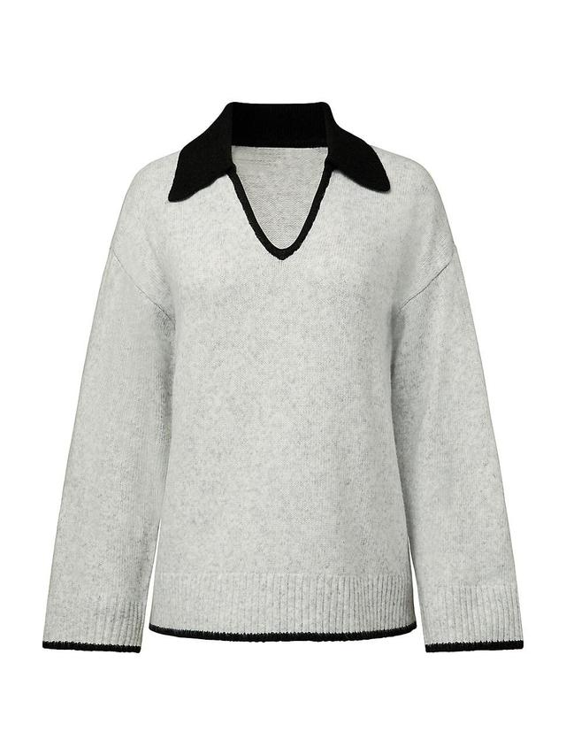 Womens Collared Knit Sweater Product Image