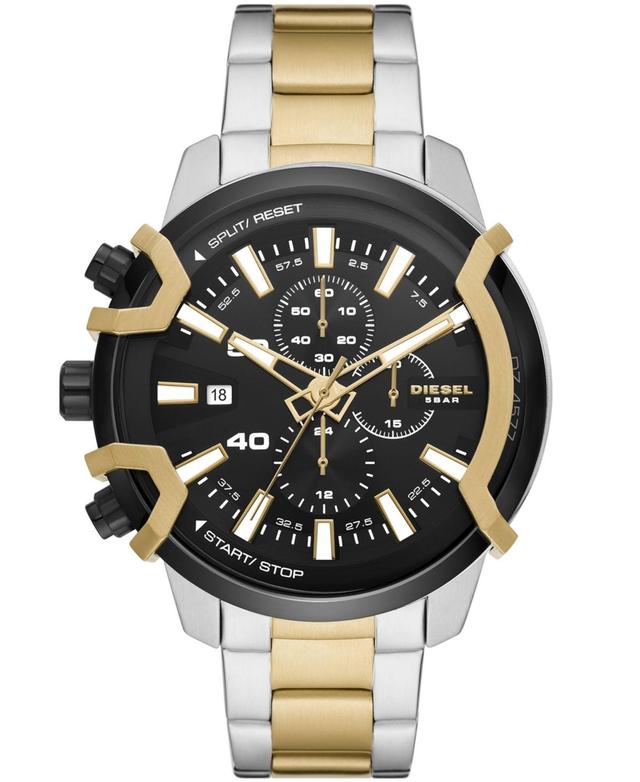 Diesel Mens Griffed Chronograph Two-Tone Stainless Steel Bracelet Watch, 48mm Product Image