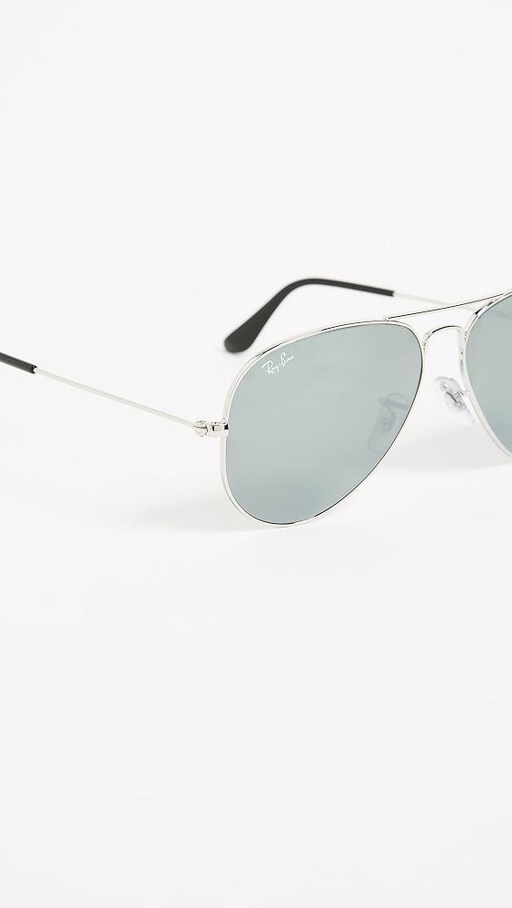 Ray-Ban Mirrored Original Aviator Sunglasses | Shopbop Product Image