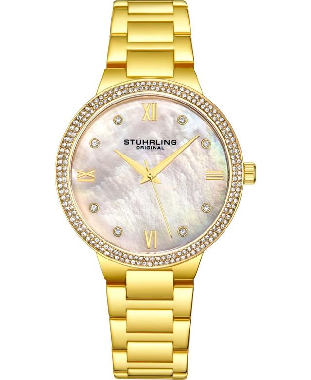 Womens Quartz Gold-Tone Link Bracelet Watch 38mm Product Image