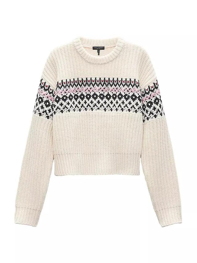 Leigh Fair Isle-Style Crewneck Sweater Product Image