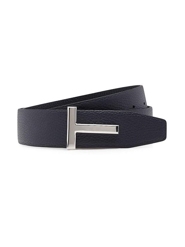 Men's Signature T Reversible Leather Belt Product Image