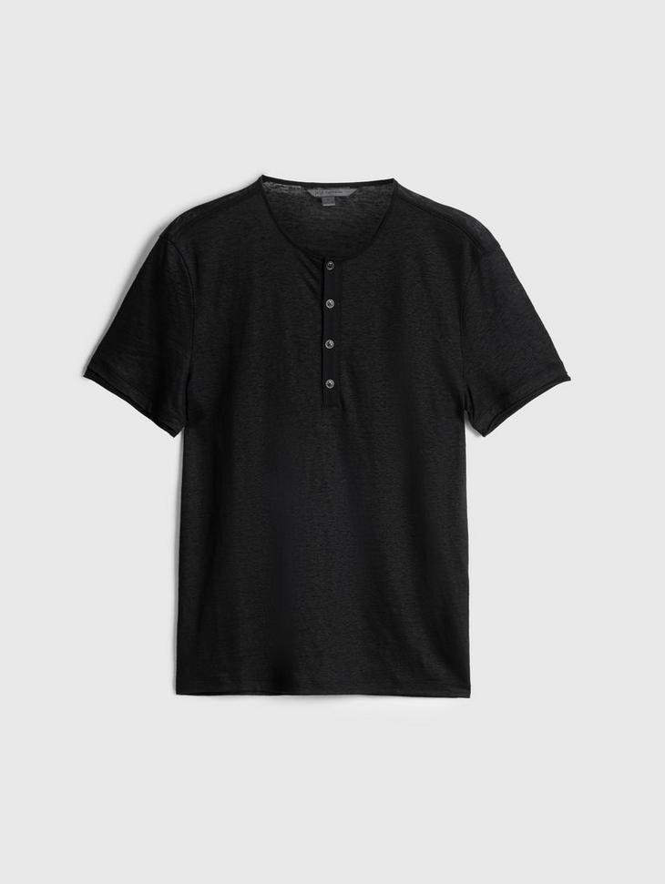 John Varvatos Bleeker Henley Tee Male Product Image