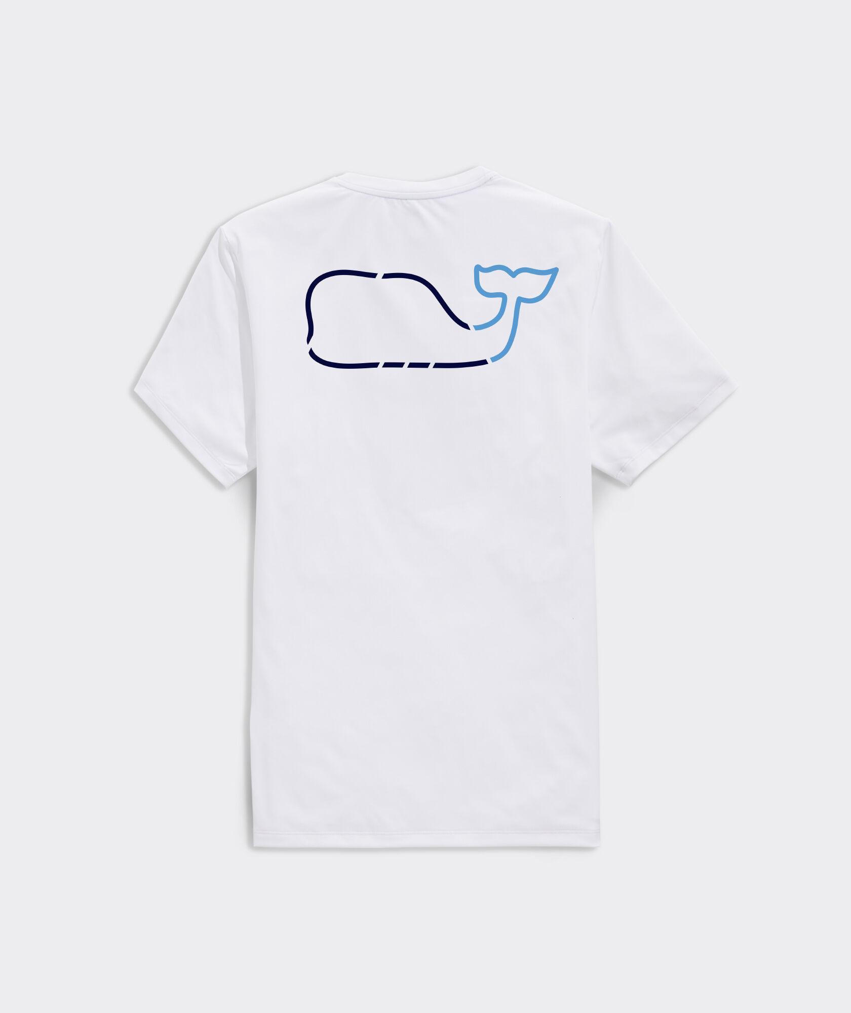 On-The-Go Whale Outline Short-Sleeve Harbor Performance Tee Product Image