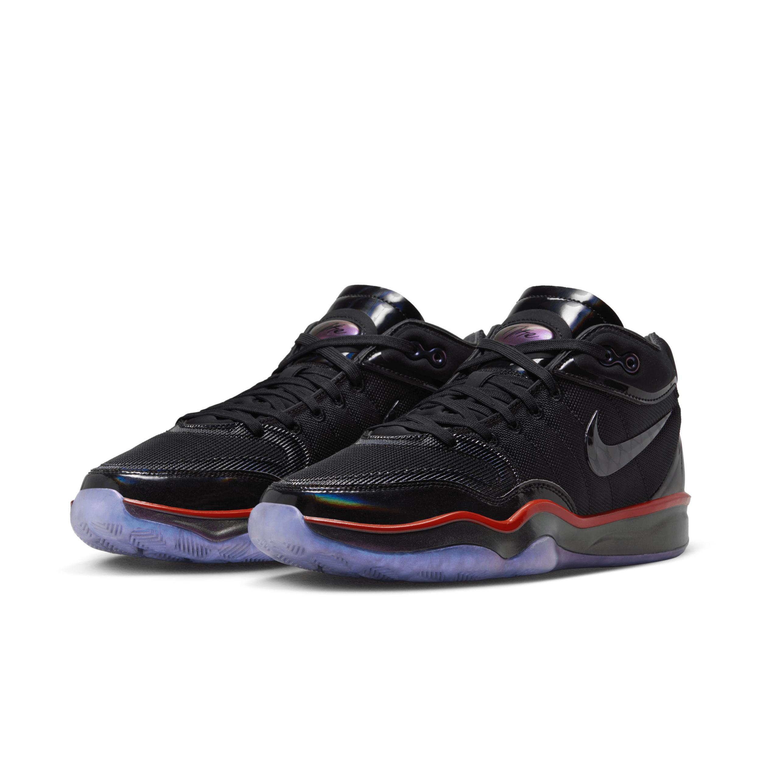 Nike Mens Nike Air Zoom G.T. Hustle 2 Greater Than Ever - Mens Basketball Shoes Black/Red Product Image