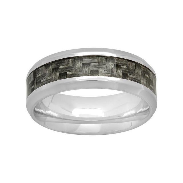 Stainless Steel & Carbon Fiber Woven Band - Men, Mens Two Tone Product Image