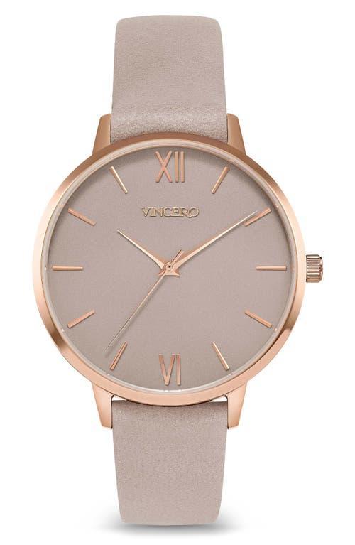 Vincero Eros Leather Strap Watch, 38mm Product Image