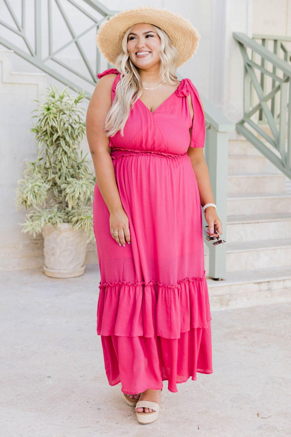 Make It Memorable Watermelon Maxi Dress FINAL SALE Product Image