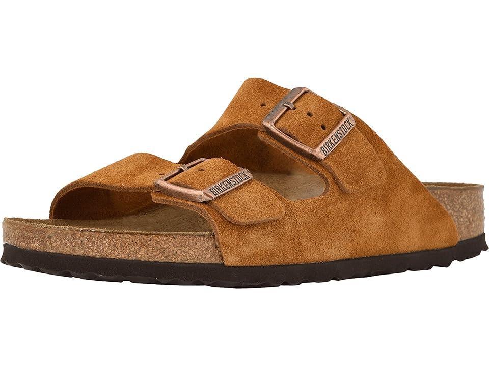 Birkenstock Arizona Soft Footbed - Suede (Unisex) (Mink Suede) Sandals Product Image