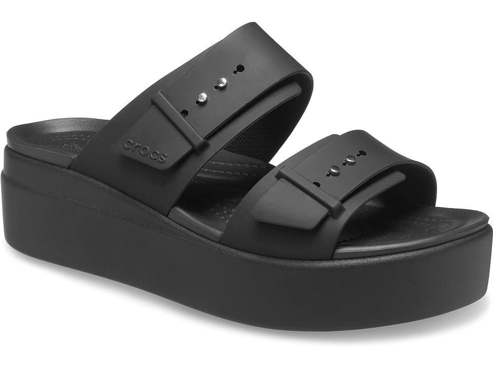 Crocs Womens Brooklyn Buckle Low Wedge Sandal Product Image