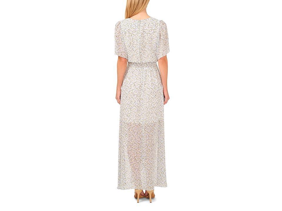 CeCe Floral Smocked Waist Maxi Dress Product Image