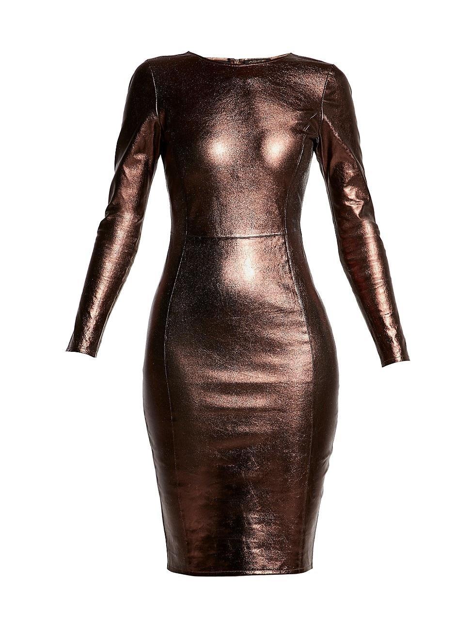 Womens Mrs. Smith Stretch Leather Dress Product Image