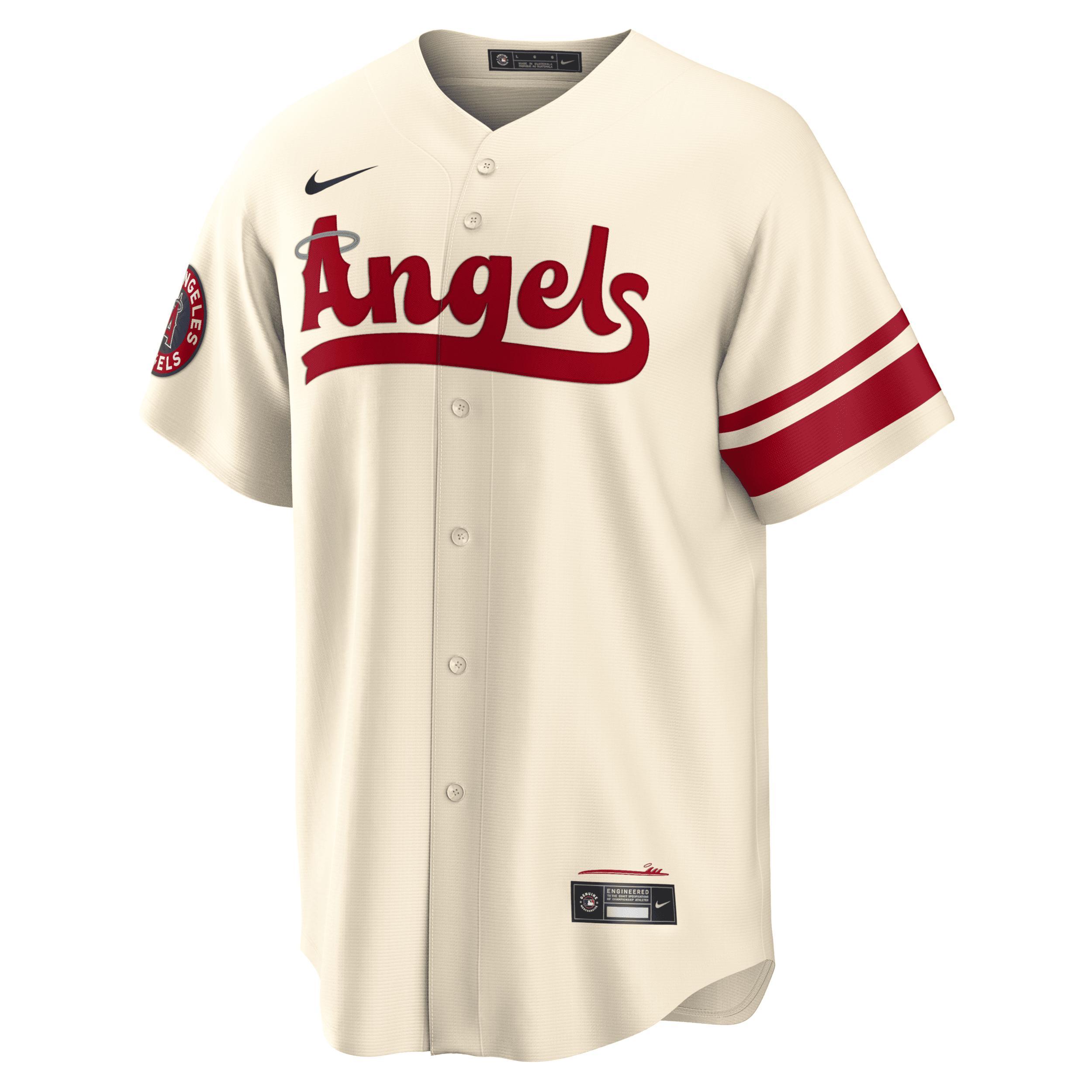 Mens Nike Cream Los Angeles Angels 2022 City Connect Replica Team Jersey Product Image