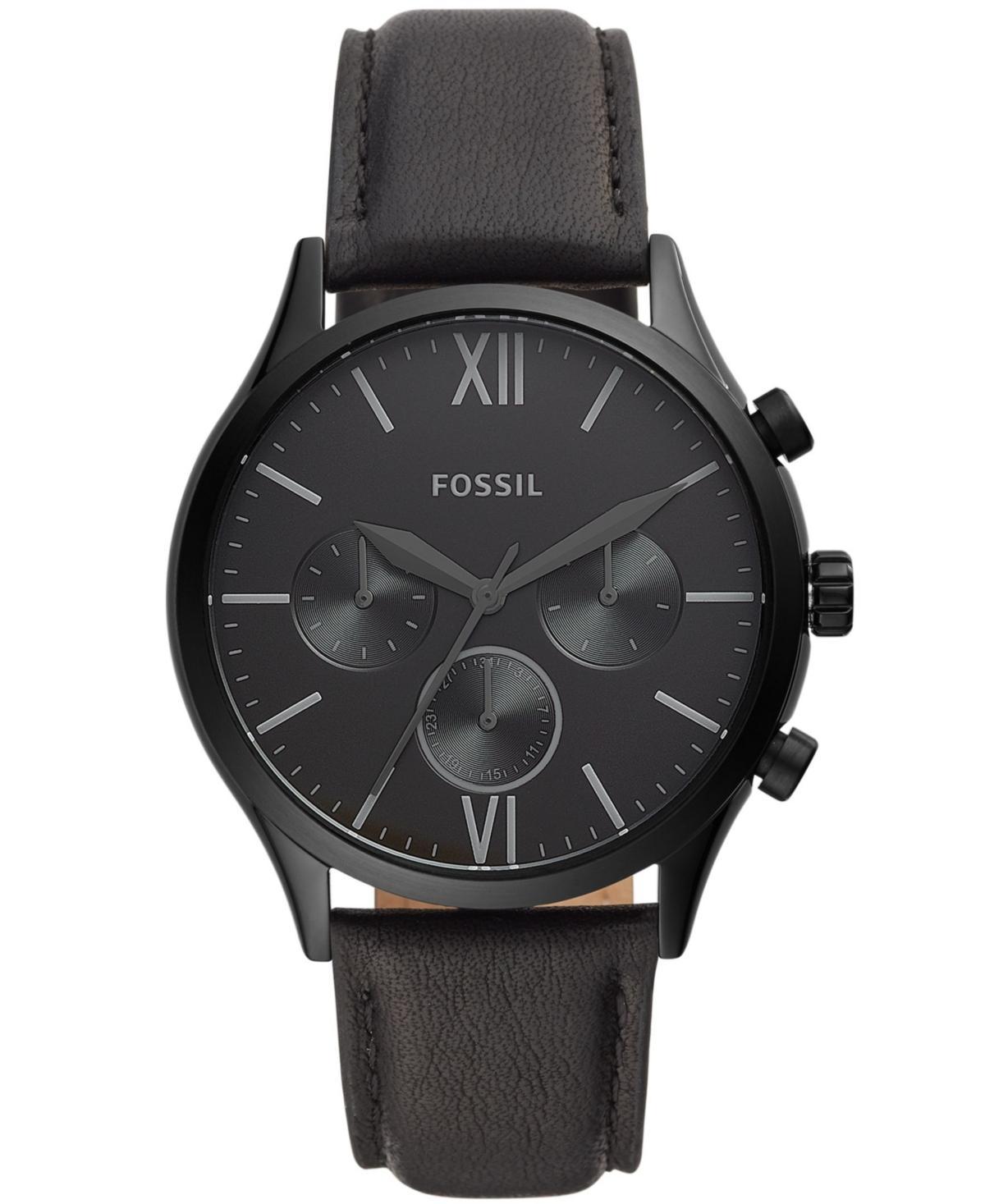 Fossil Men's Fenmore Multifunction, Black-Tone Stainless Steel - black Product Image