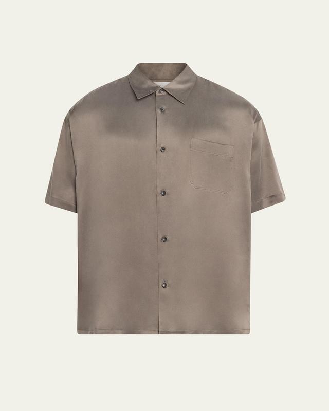 Mens Brushed Silk Sport Shirt Product Image