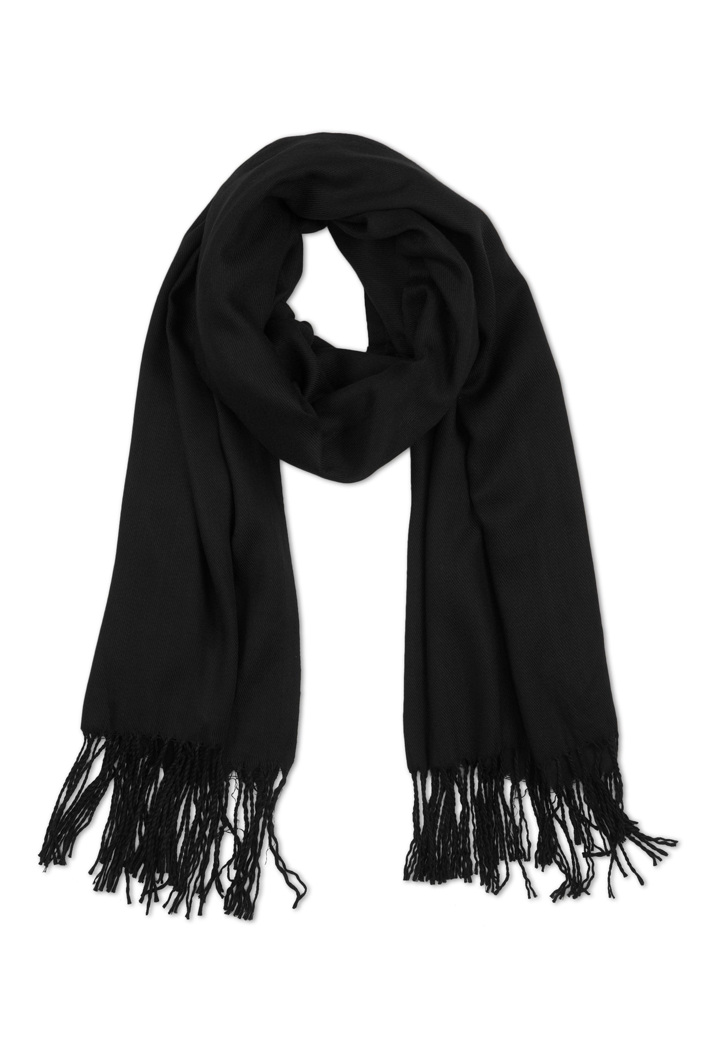 Solid Pashmina Scarf Female Product Image