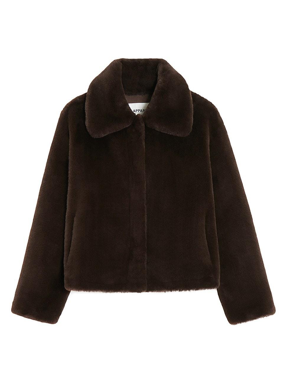 Womens Elis Faux Fur Cropped Jacket product image