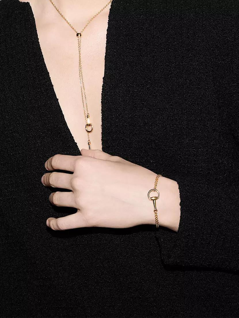 Horsebit 18K Yellow Gold Chain Bracelet Product Image