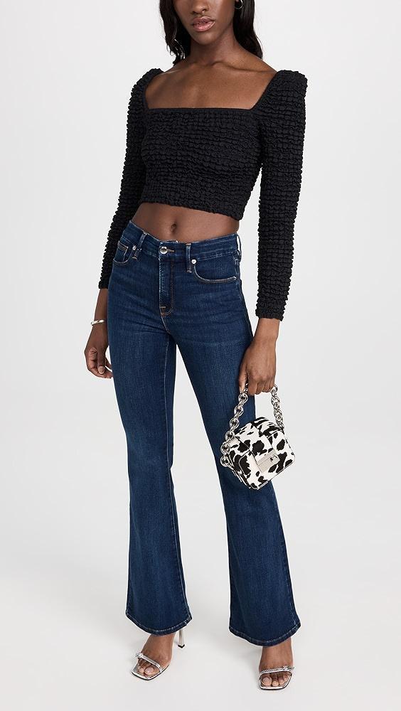 Good American Good Legs Flare Jeans | Shopbop Product Image