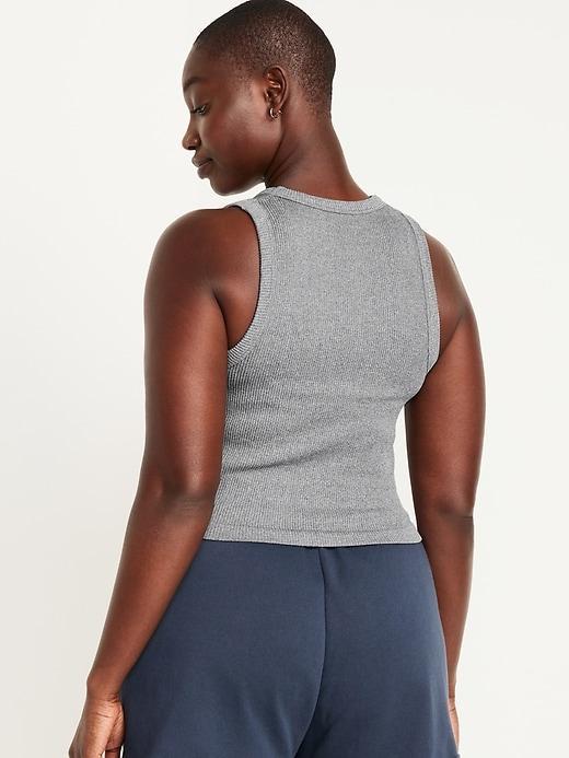 Fitted Seamless Ribbed Tank Top Product Image