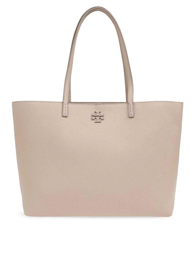 Mcgraw Leather Tote Bag In Blanco Product Image