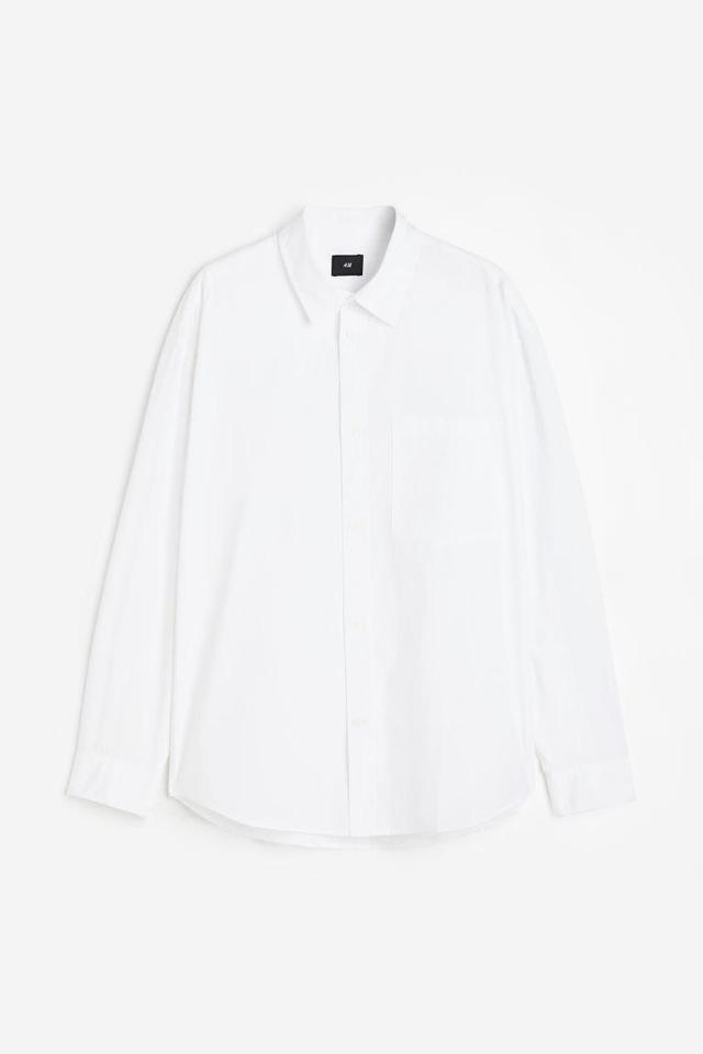 Oversized Fit Poplin Shirt Product Image