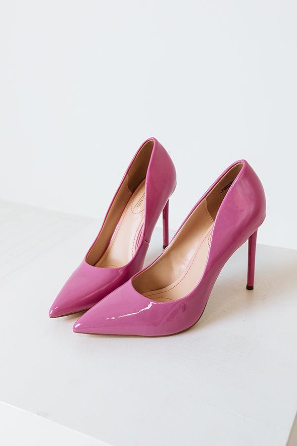 The Krissy Patent Heel In Pink Product Image