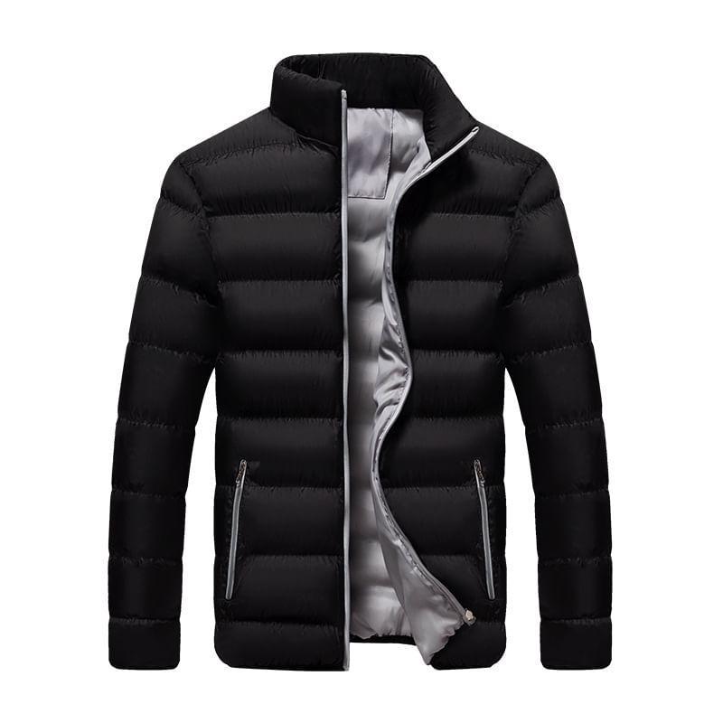 High Neck Zip-Up Puffer Jacket Product Image