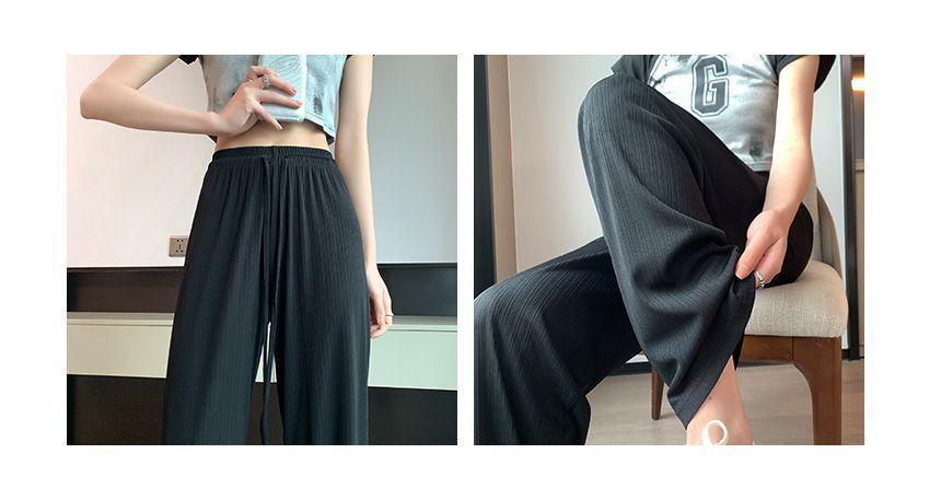 High-Rise Plain Pleated Straight Leg Pants product image