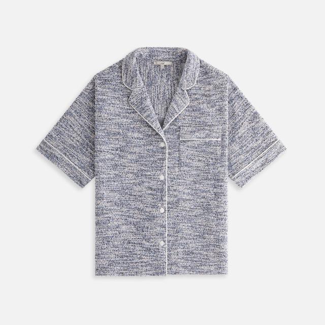 Kith Women Nera Tweed Camp Shirt - Kyanite Female Product Image