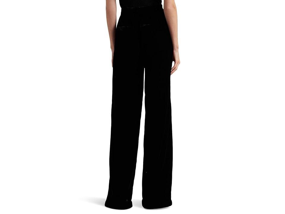 Lauren Ralph Lauren Velvet Wide-Leg Pants Women's Casual Pants Product Image