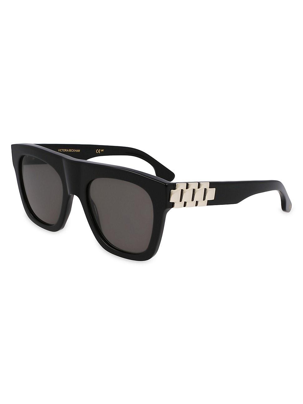 Womens VB Chain 52MM Rectangular Sunglasses Product Image