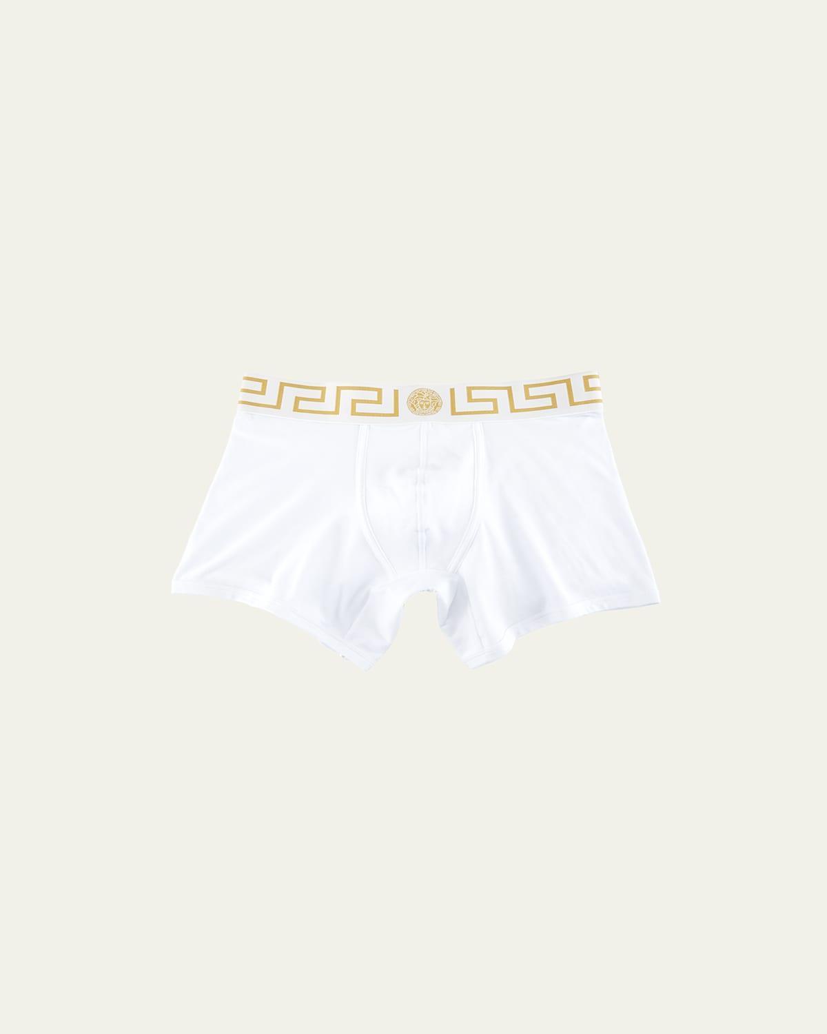 Versace Long Stretch Cotton Trunks Product Image