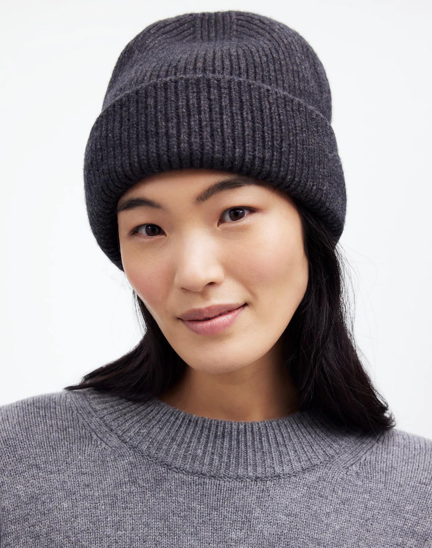 Wool-Blend Knit Beanie Product Image