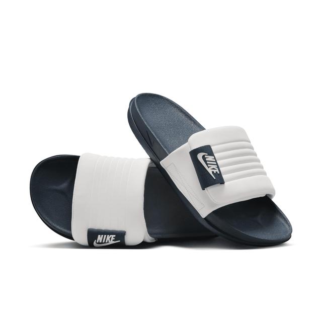 Nike Offcourt Adjust Mens Slide Sandals Sail Armory Blue Product Image