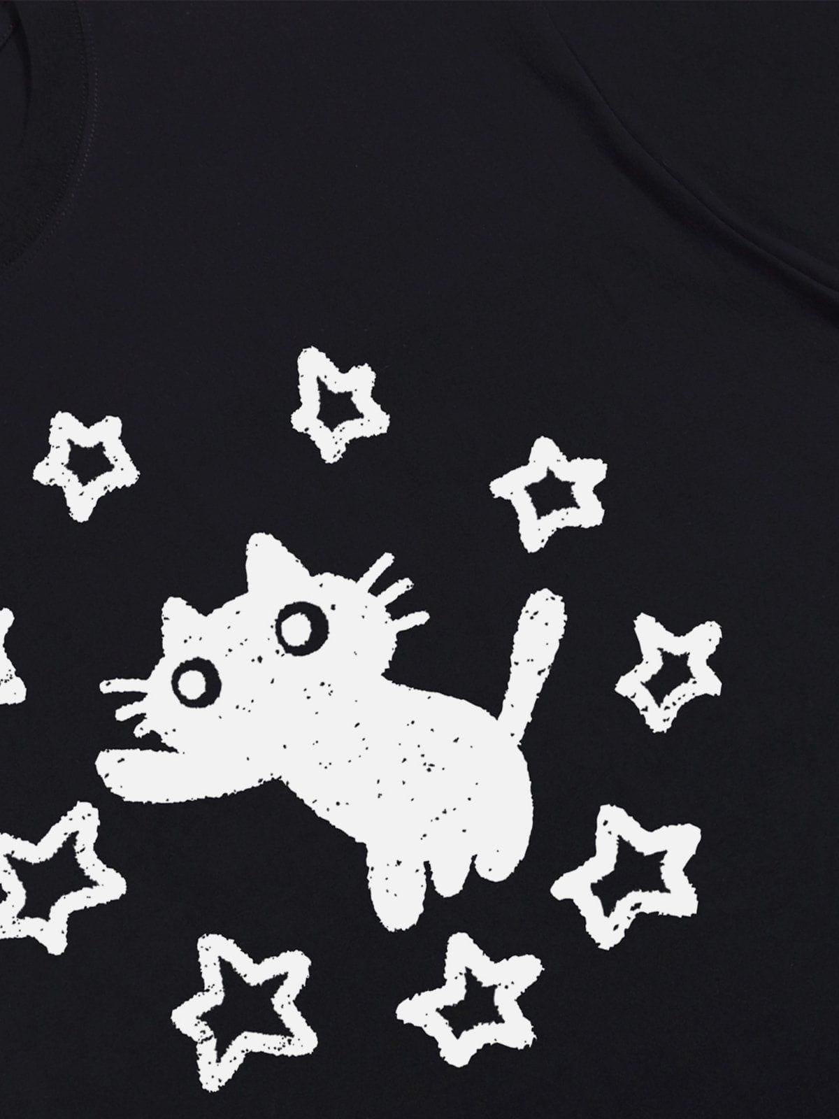 Aelfric Eden Star Cat Print Tee Product Image