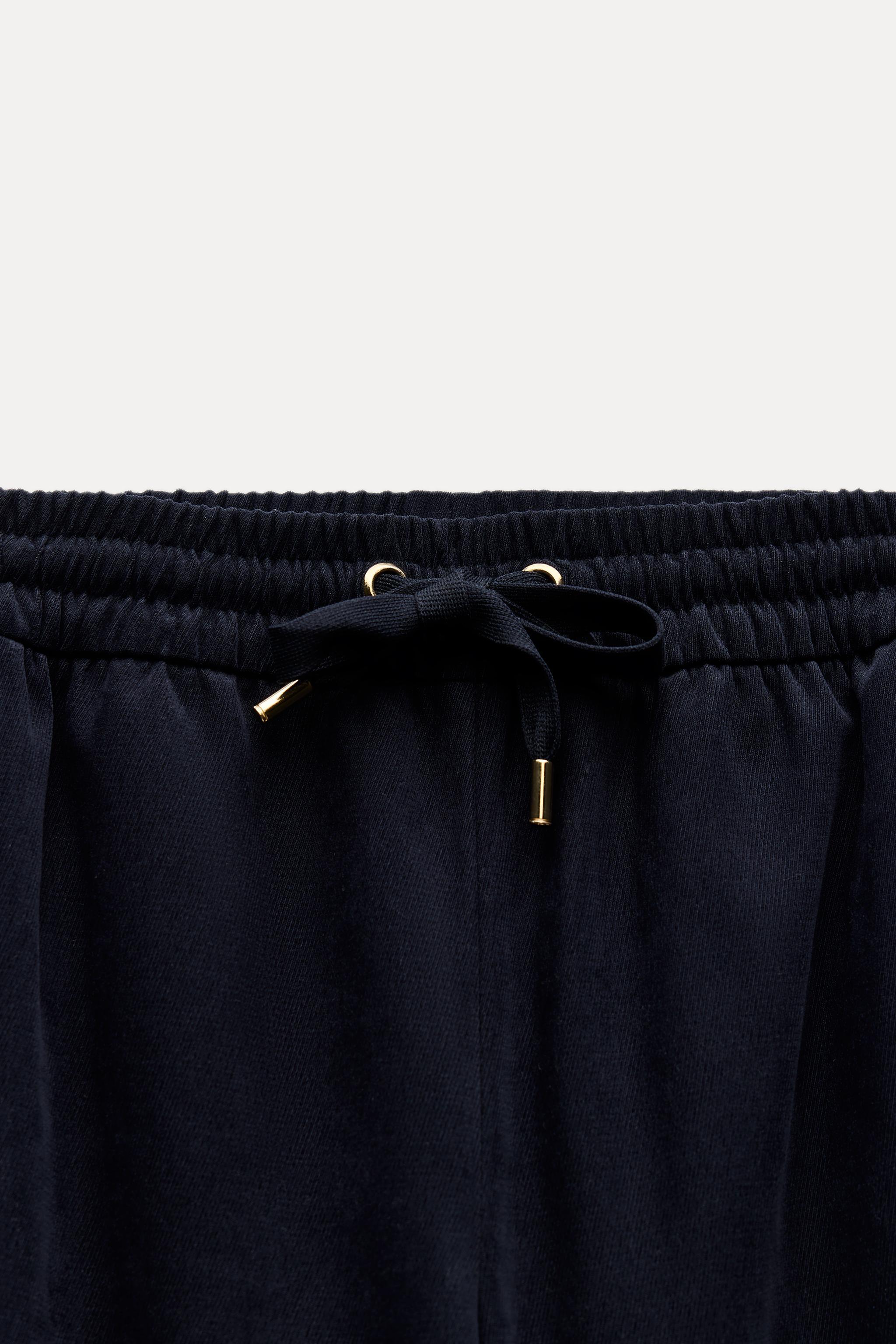 TEXTURED WIDE LEG PANTS Product Image