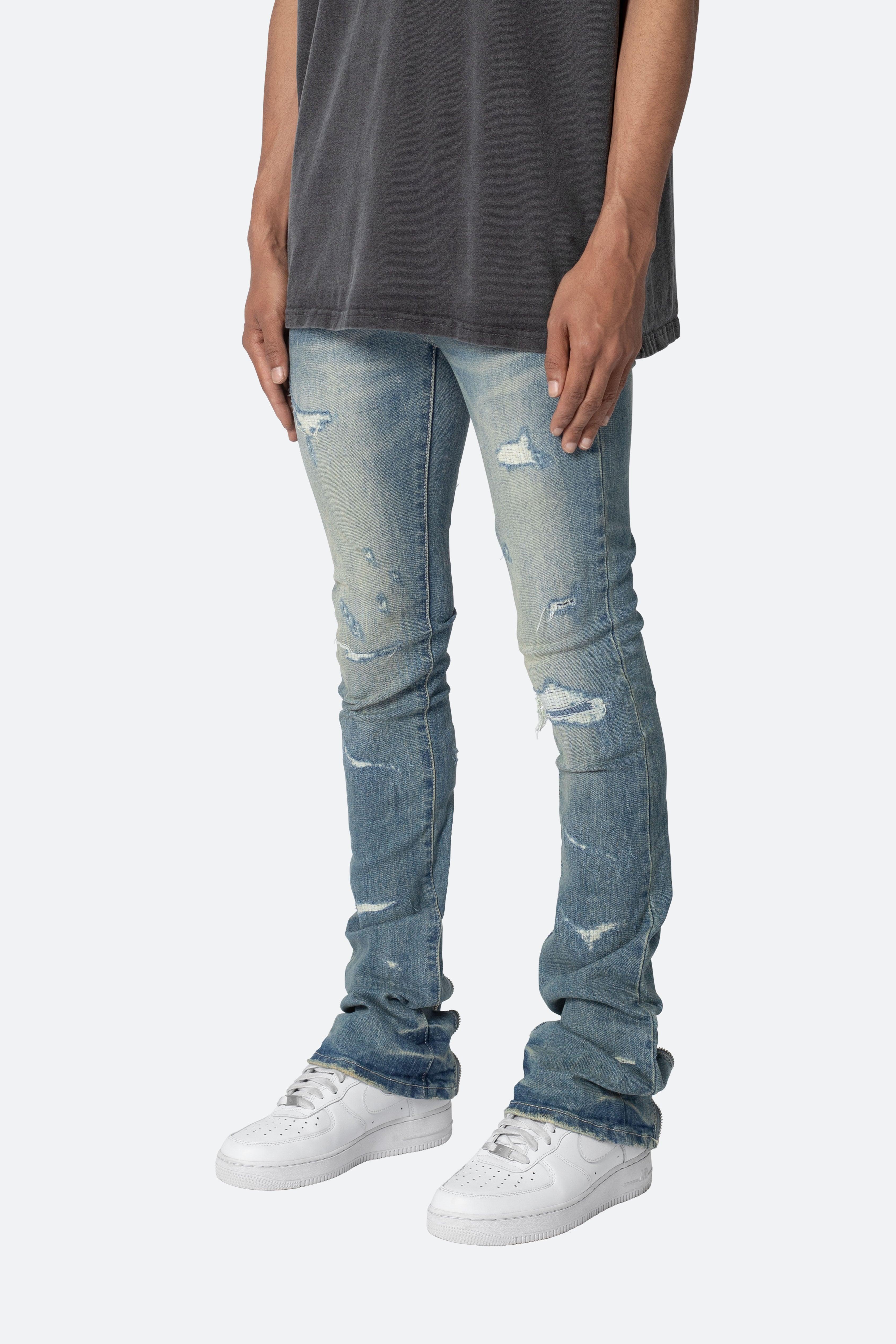 X503 Convertible Skinny Denim - Blue Product Image