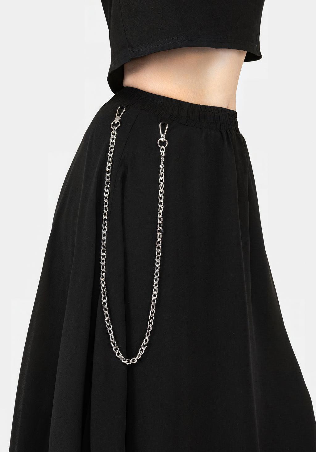 Levitate Chain Detail Midi Skirt Product Image