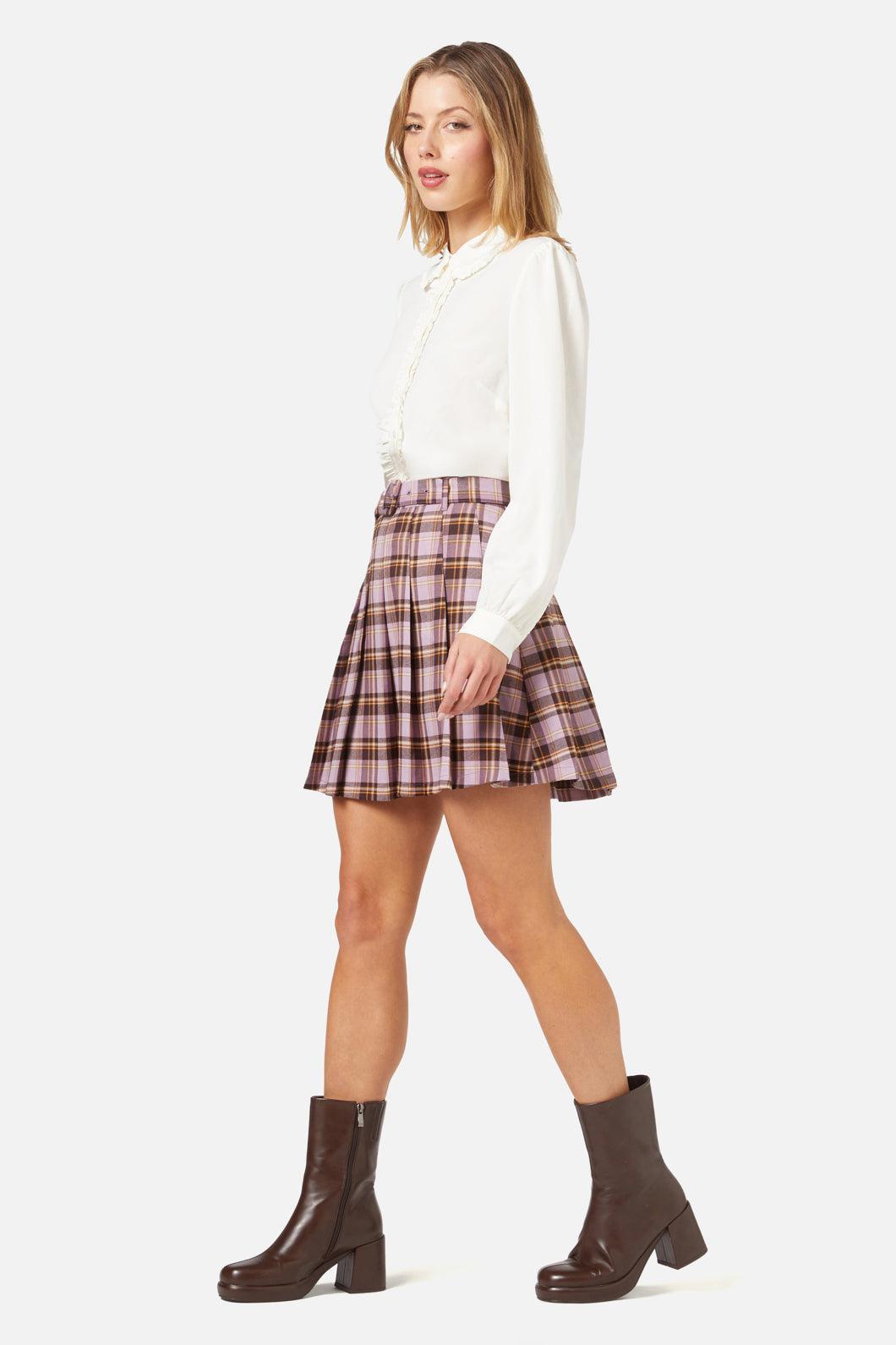 Jeannie Check Mini Skirt Product Image