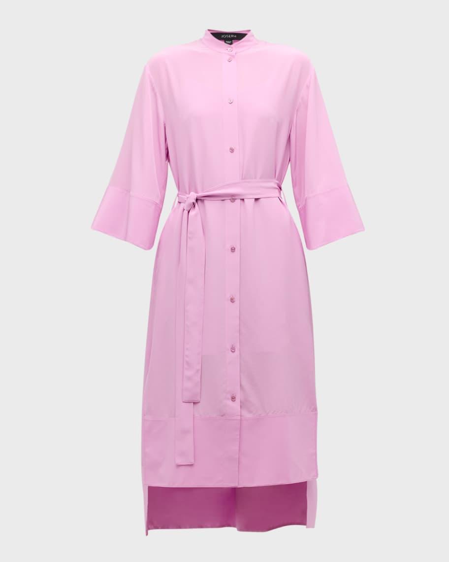 Darius Belted High-Low Midi Shirtdress Product Image