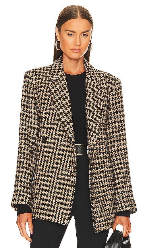 Anine Bing Kaia Houndstooth Blazer Product Image